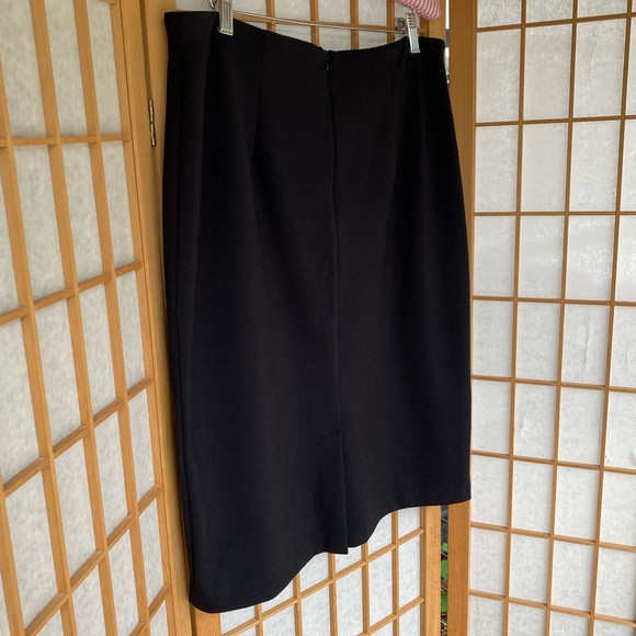Philosophy Black Stretch Pencil Skirt Career SZ 12 - Picture 6 of 11